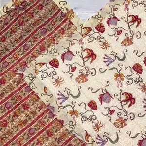 Masd Ouevan by Bruno Lamy two handmade shams 27x27